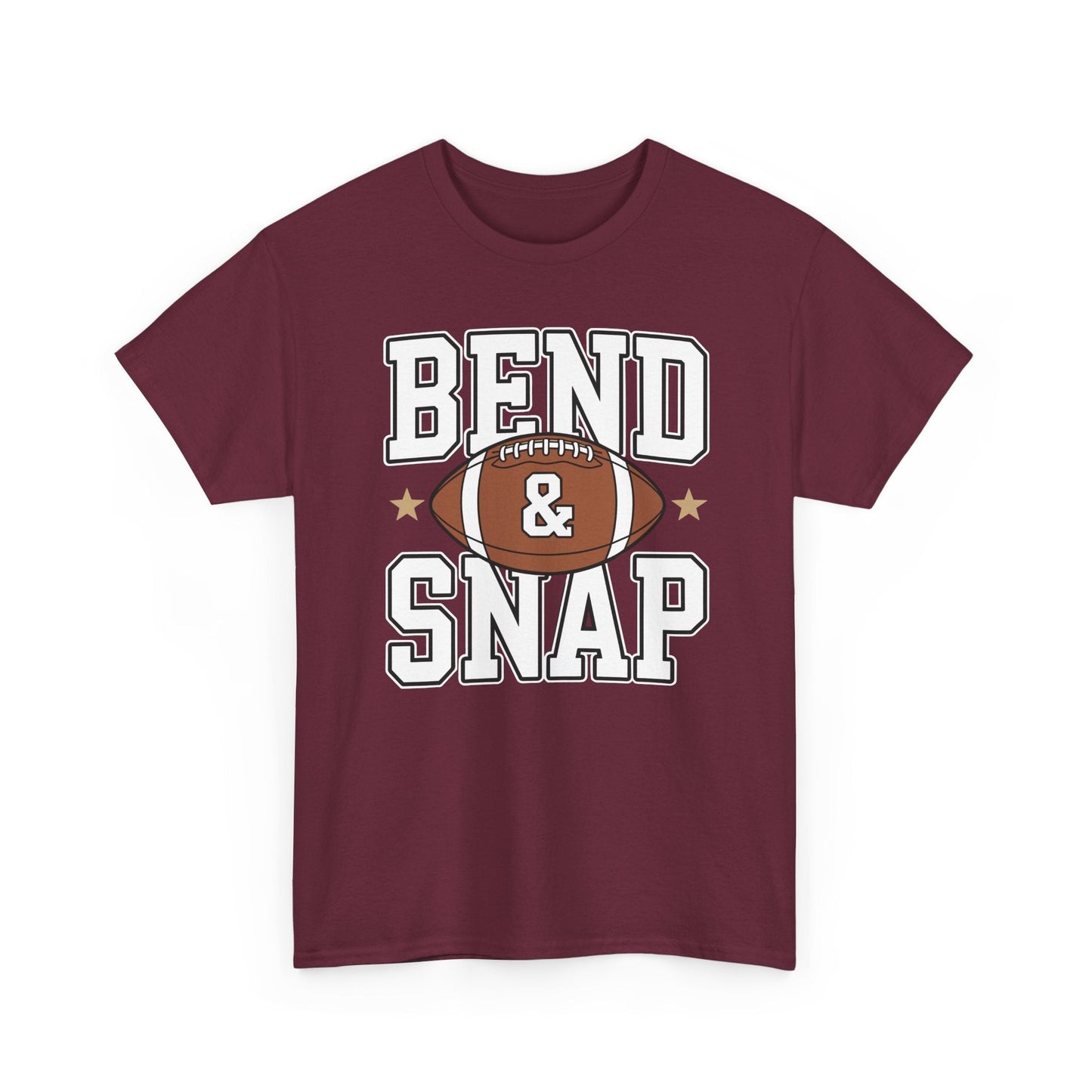 Funny Game Day Touchdown Season Cute Bend and Snap Football T-Shirt