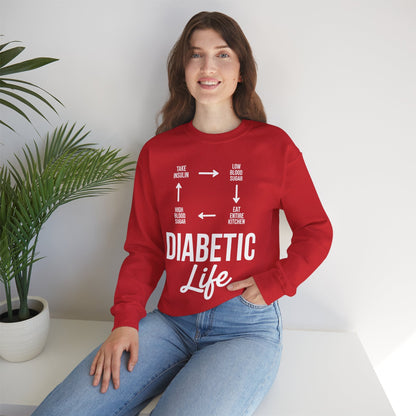 Funny Diabetic Type 1 Diabetes T1D Diabetes Awareness Sweatshirt