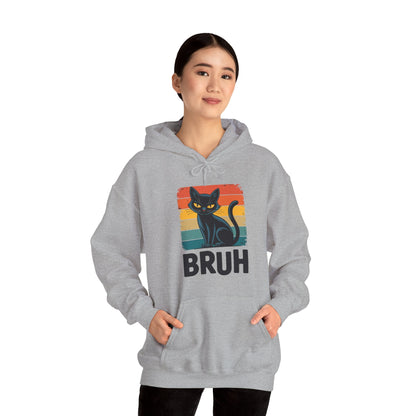 Funny Cat Bruh For Teens Boys Girls Men Women Meme Graphic Hoodie