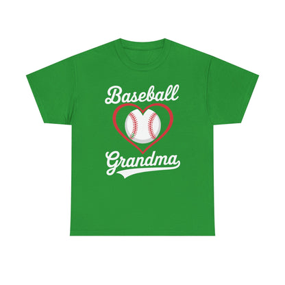 Baseball Grandma Shirt Women Baseball Heart Mothers Day T-Shirt