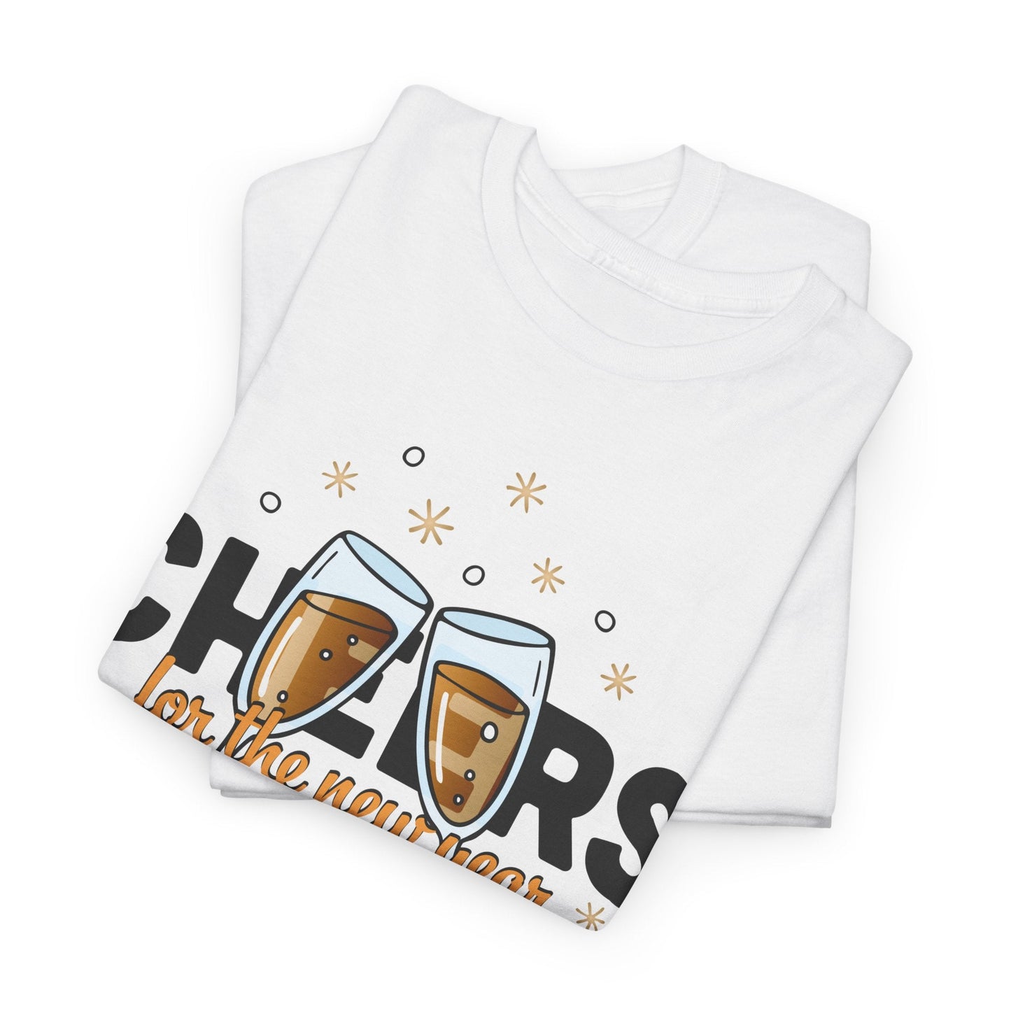 Happy New Year Cheers T-Shirt Festive New Year’s Eve Party Tee for Men and Women
