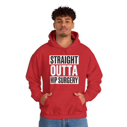 Straight Outta Hip Surgery Get Well Hip Replacement Recovery Hoodie