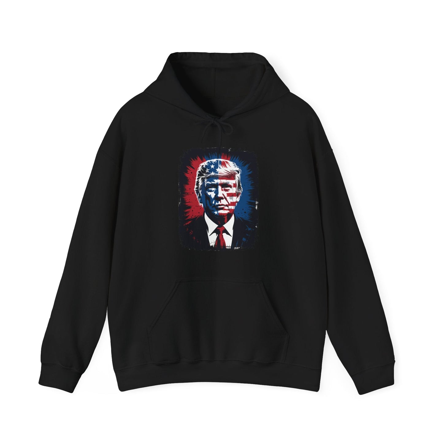 President Trump Portrait 4th July Hoodie