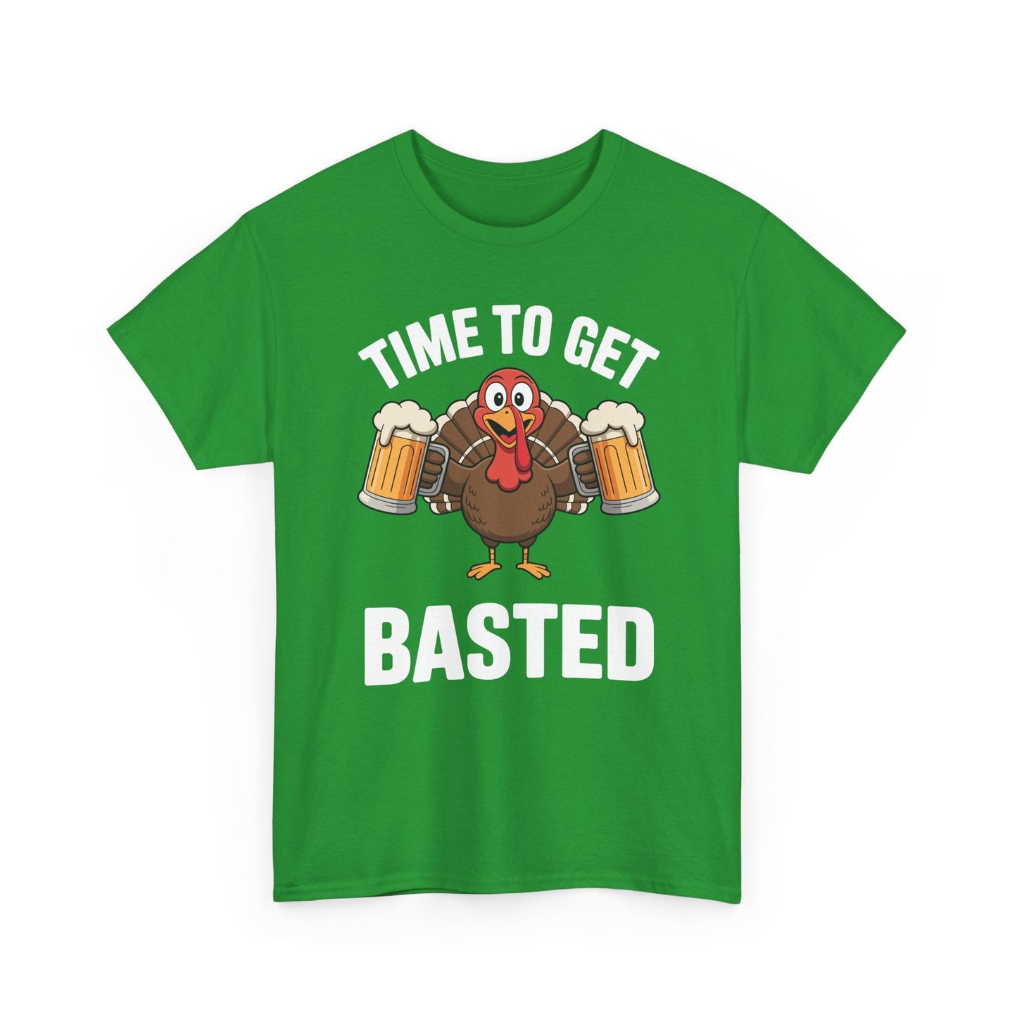 Time To Get Basted Funny Beer Thanksgiving Turkey Gift T-Shirt