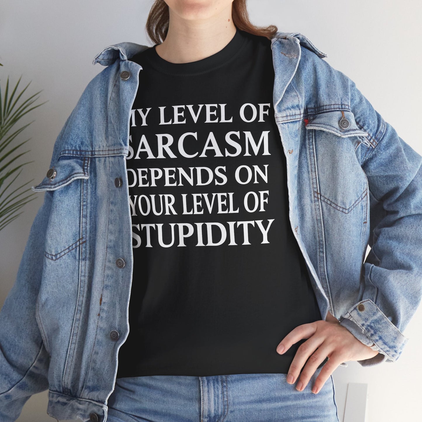 Funny Sarcastic Humor My Level of Sarcasm Sarcastic Quote T-Shirt
