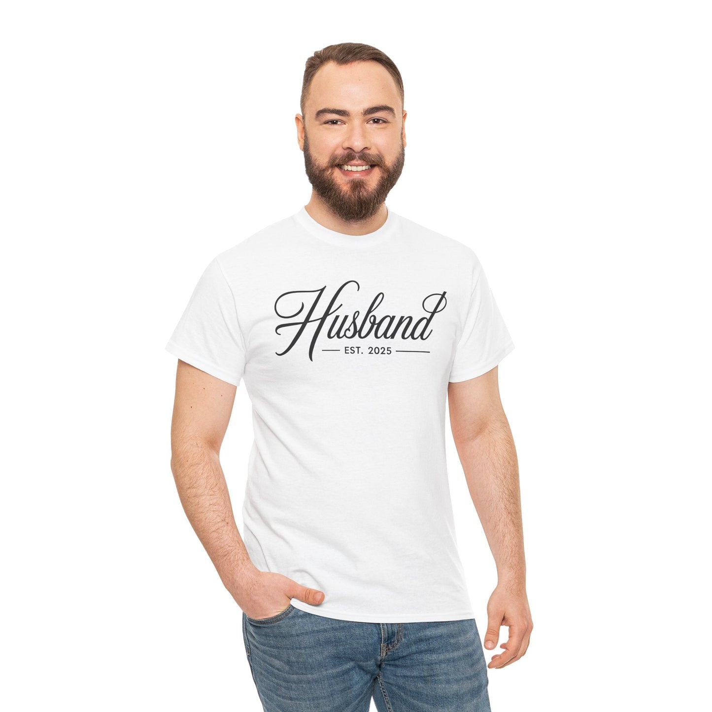 Couples Gifts For Husband And Wife Matching Husband Est 2025 Just Married Honeymoon Wedding T-Shirt