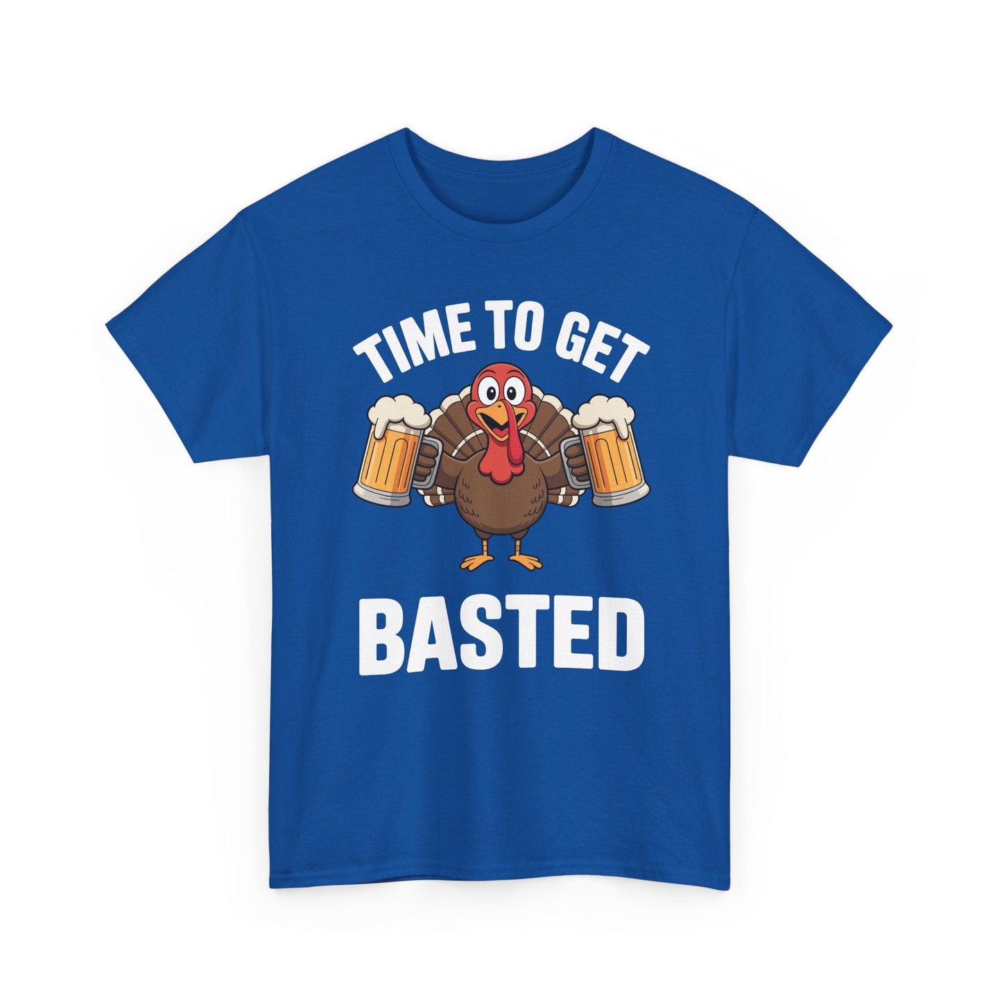 Time To Get Basted Funny Beer Thanksgiving Turkey Gift T-Shirt