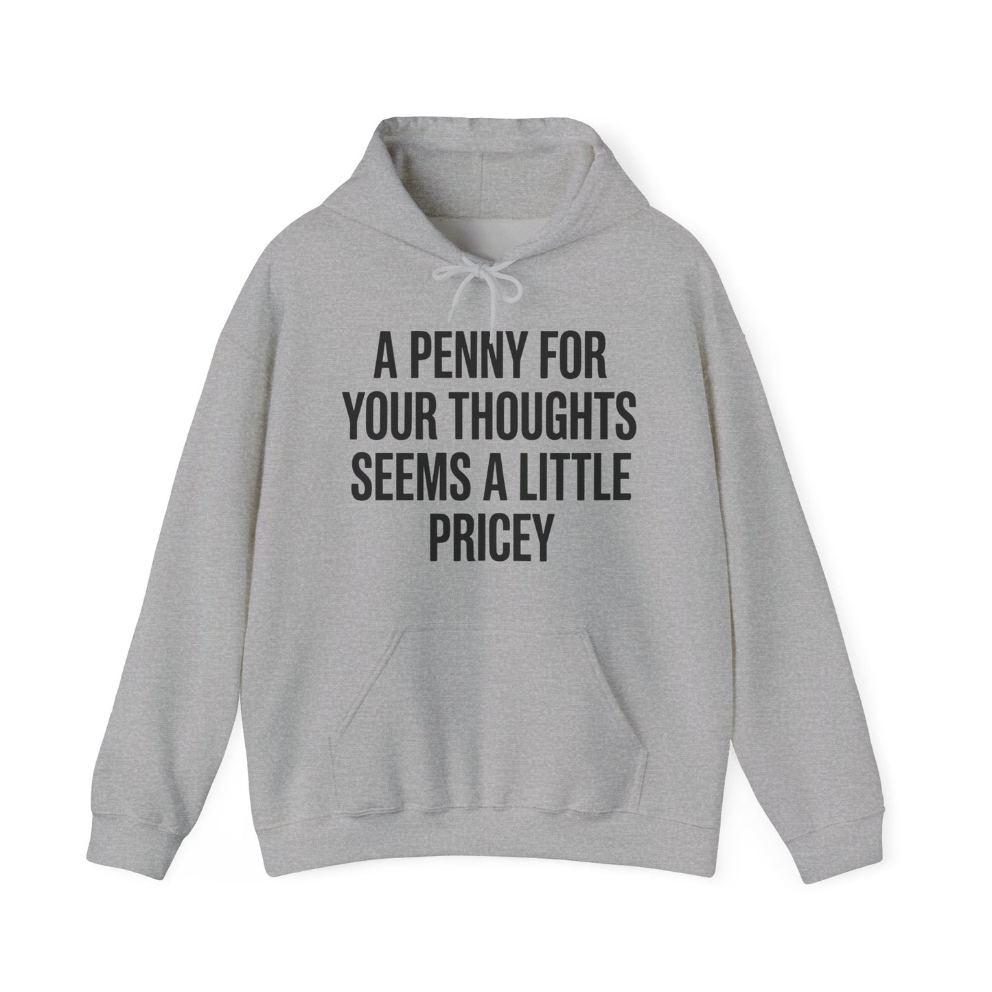 Funny Penny For Your Thoughts Sarcastic Joke Hoodie