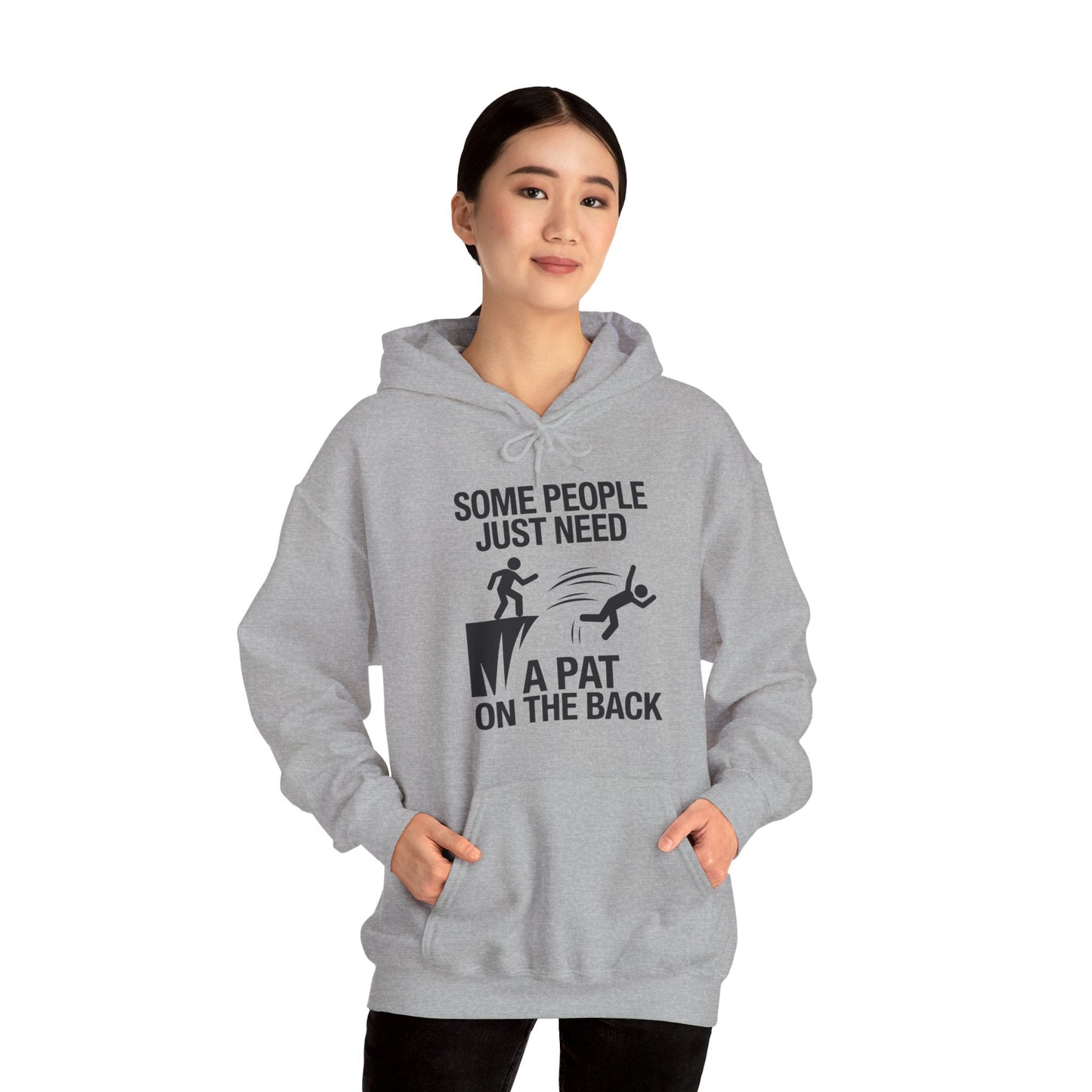 Funny Pat On The Back Adult Sarcastic Design Hoodie