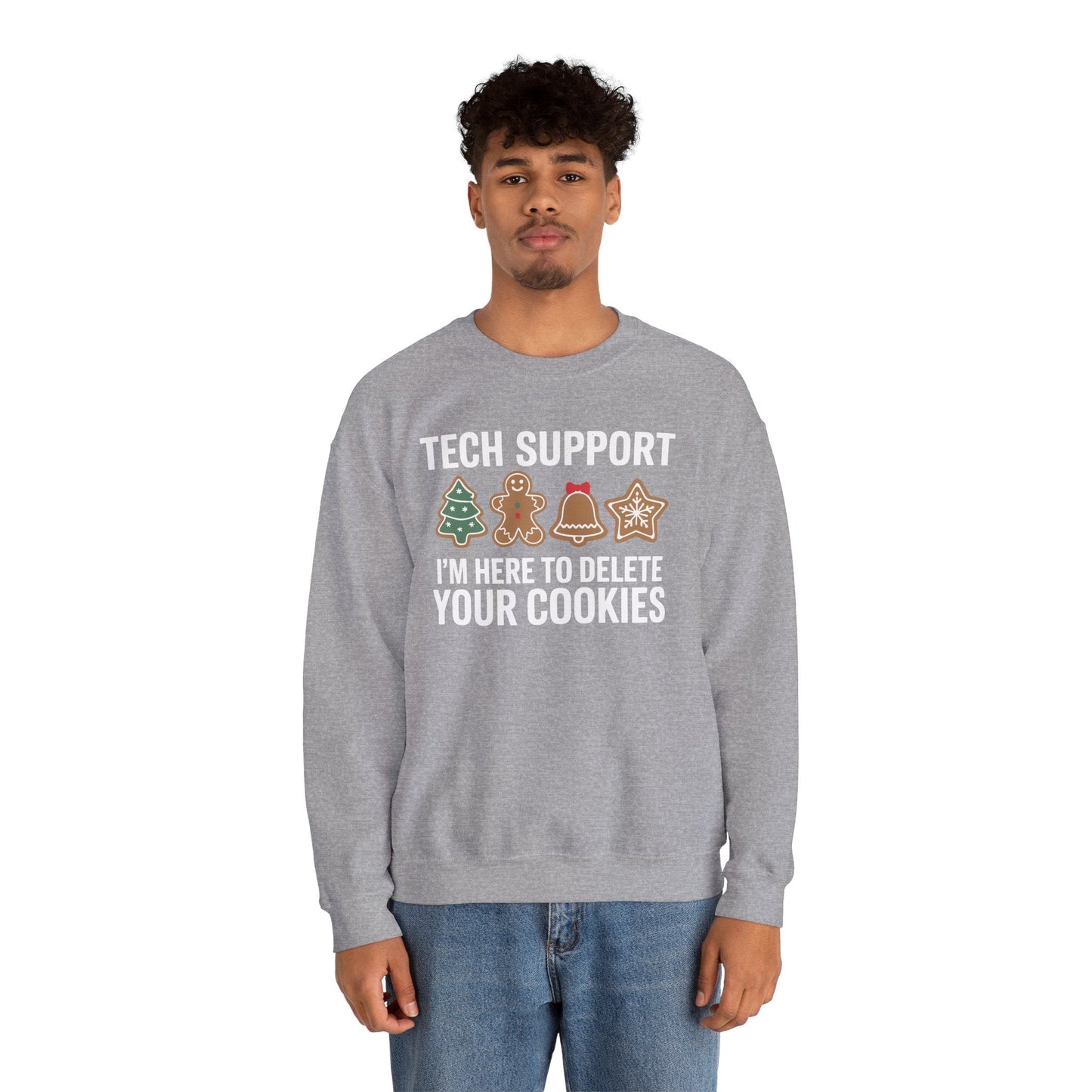 Christmas Tech Support Here To Delete Cookies Xmas Men Women Sweatshirt