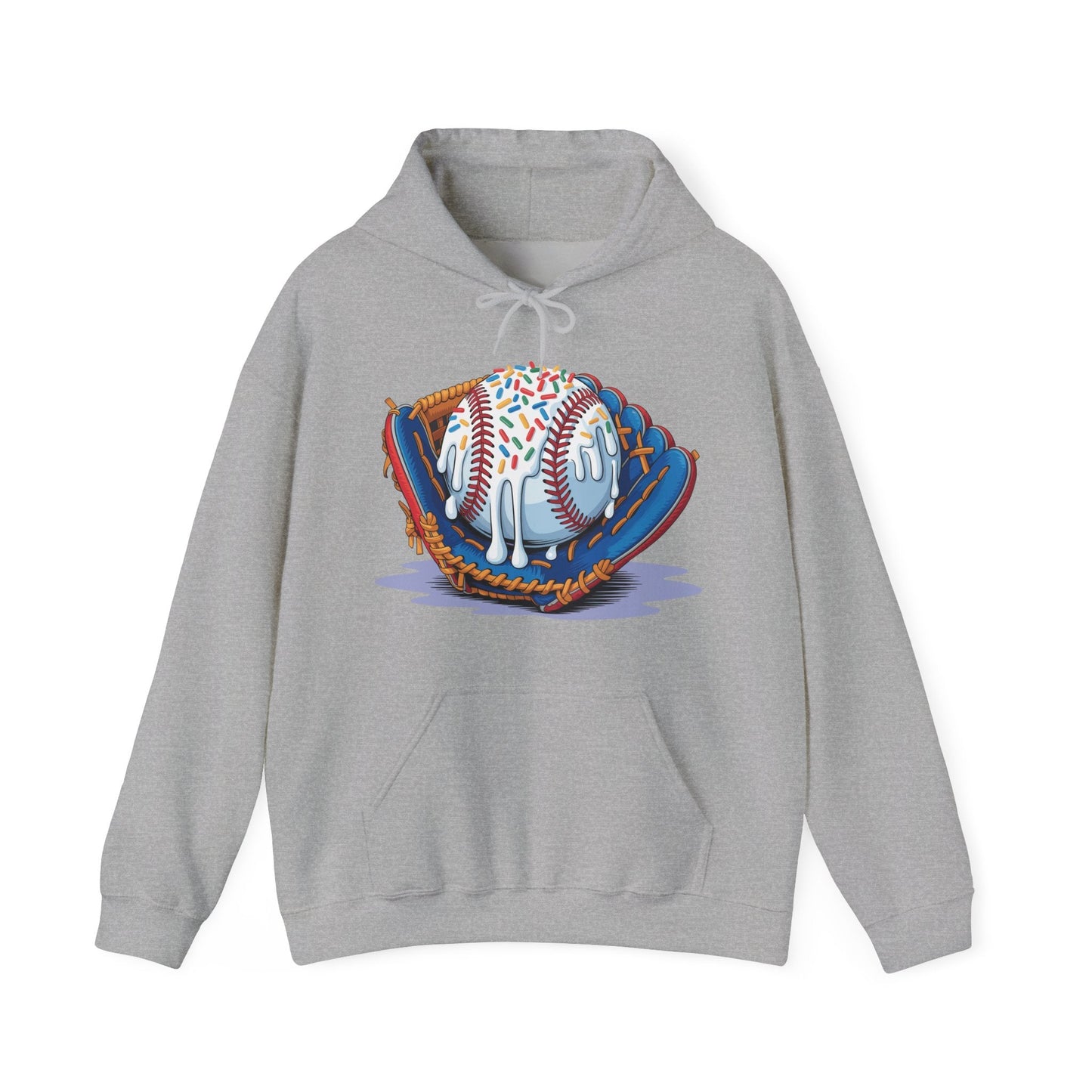 Baseball Drip Ice Cream Sprinkles Baseball Glove Hoodie