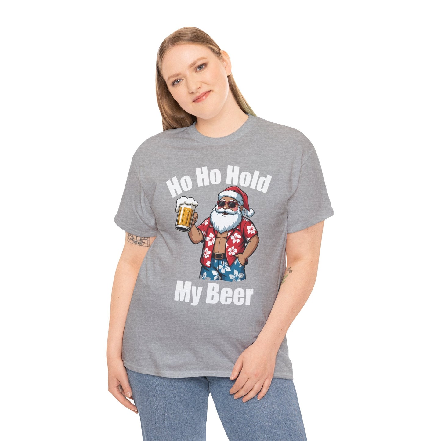 Funny Santa With Sunglasses And Beer Christmas in July T-Shirt