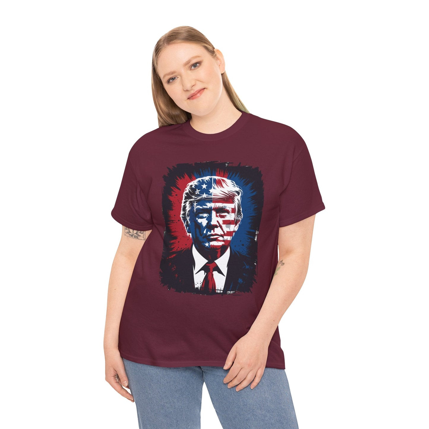 President Trump Portrait 4th July T-Shirt