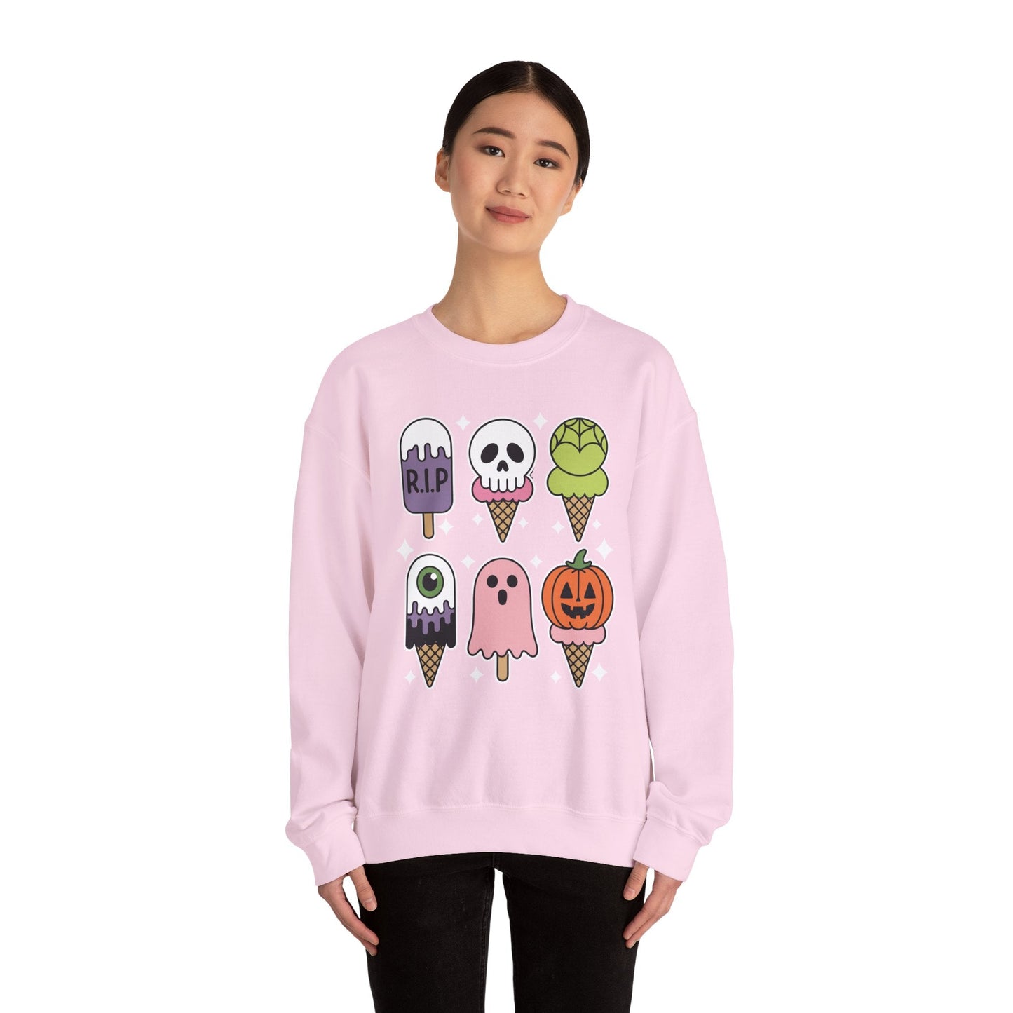 Horror Movie Summer Popsicle Halloween Ice Cream Summer-ween Sweatshirt for Men Women