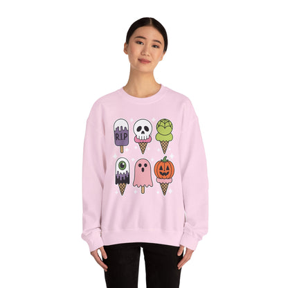 Horror Movie Summer Popsicle Halloween Ice Cream Summer-ween Sweatshirt for Men Women