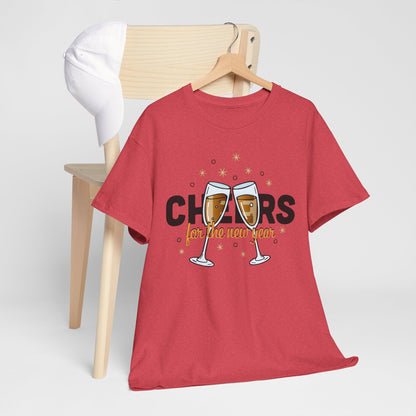 Happy New Year Cheers T-Shirt Festive New Year’s Eve Party Tee for Men and Women