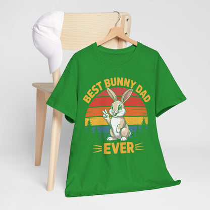 Best Bunny Dad Ever Funny Rabbit Lover Dad Gift T-Shirt for Pet Owners