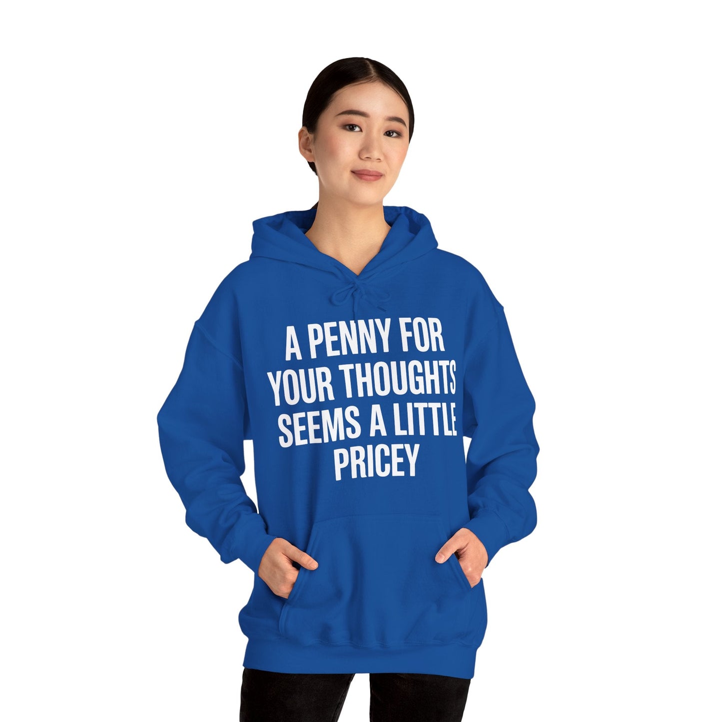 Funny Penny For Your Thoughts Sarcastic Joke Hoodie