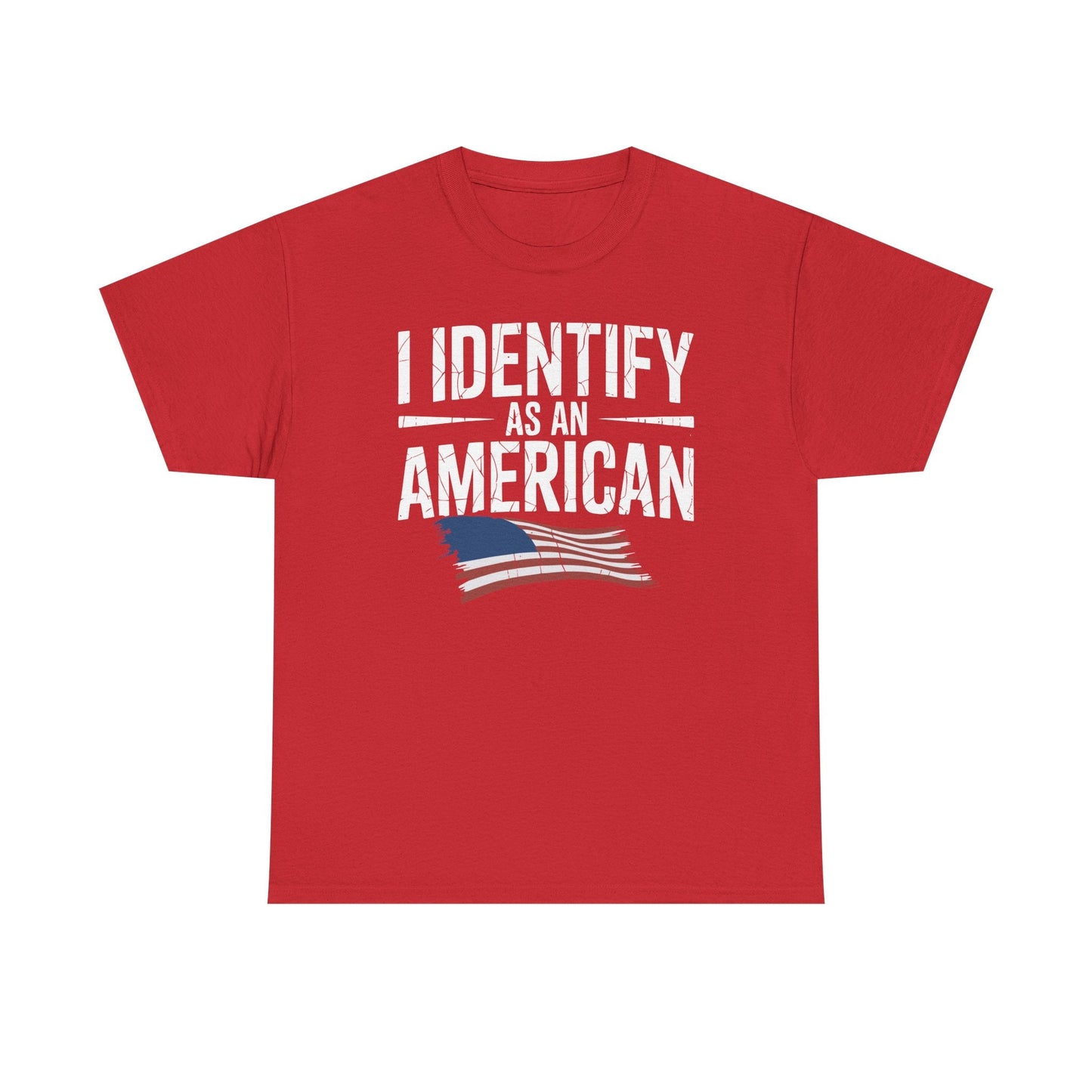 I Identify as an American No Identity Politics USA T-Shirt