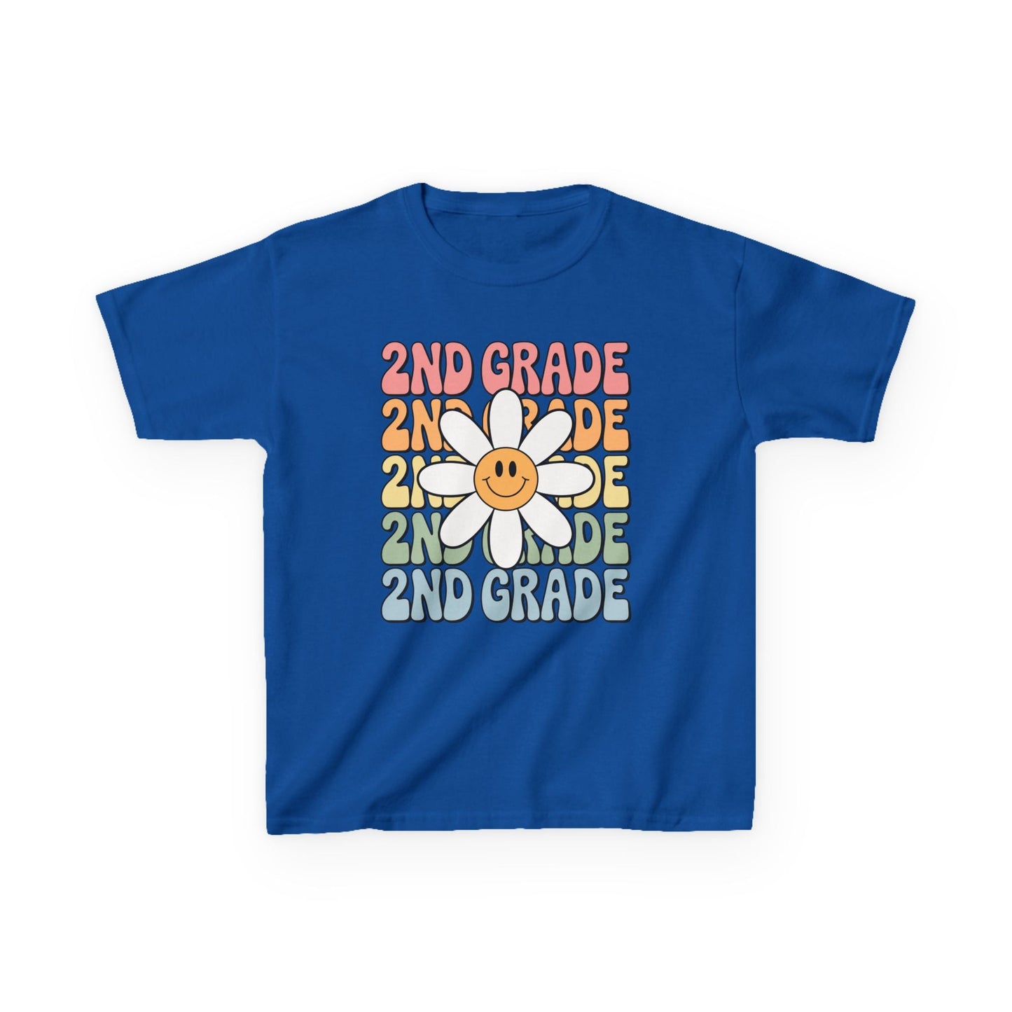 Groovy 2nd Grade Back To School First Day of Second Grade T-Shirt