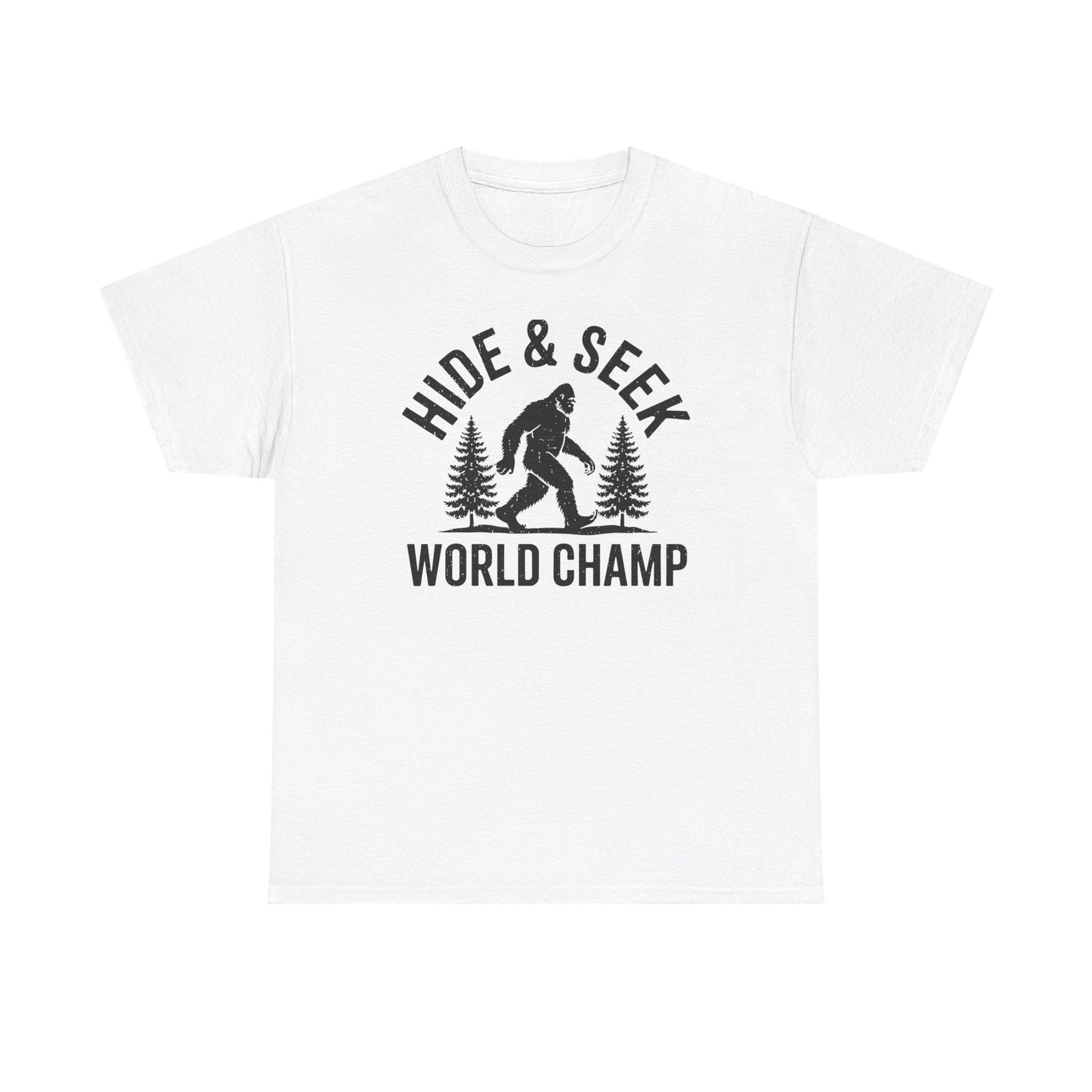 Bigfoot Hide And Seek World Champion Sasquatch Retro Vintage T-Shirt