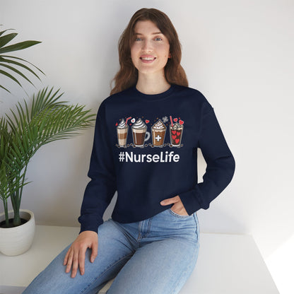 Nurse Life Funny Coffee Nurses Fuel Registered Nurse Medical Sweatshirt