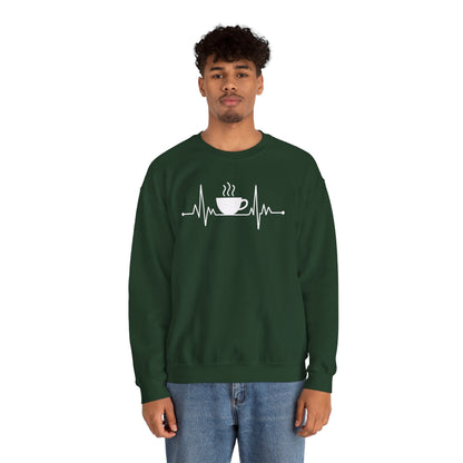 Coffee Heartbeat Drinking Coffee Sweatshirt