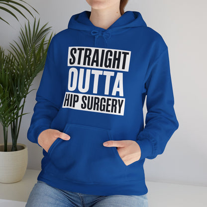 Straight Outta Hip Surgery Get Well Hip Replacement Recovery Hoodie