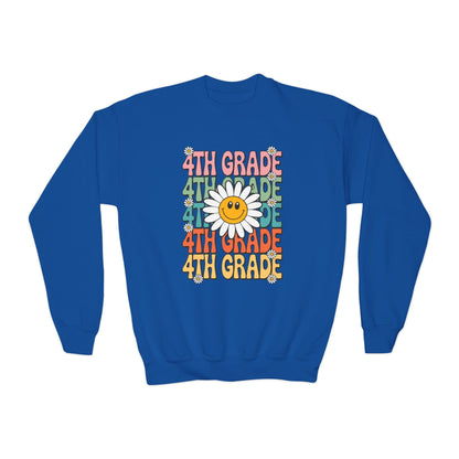 Groovy 4th Grade Back To School First Day of Fourth Grade Sweatshirt