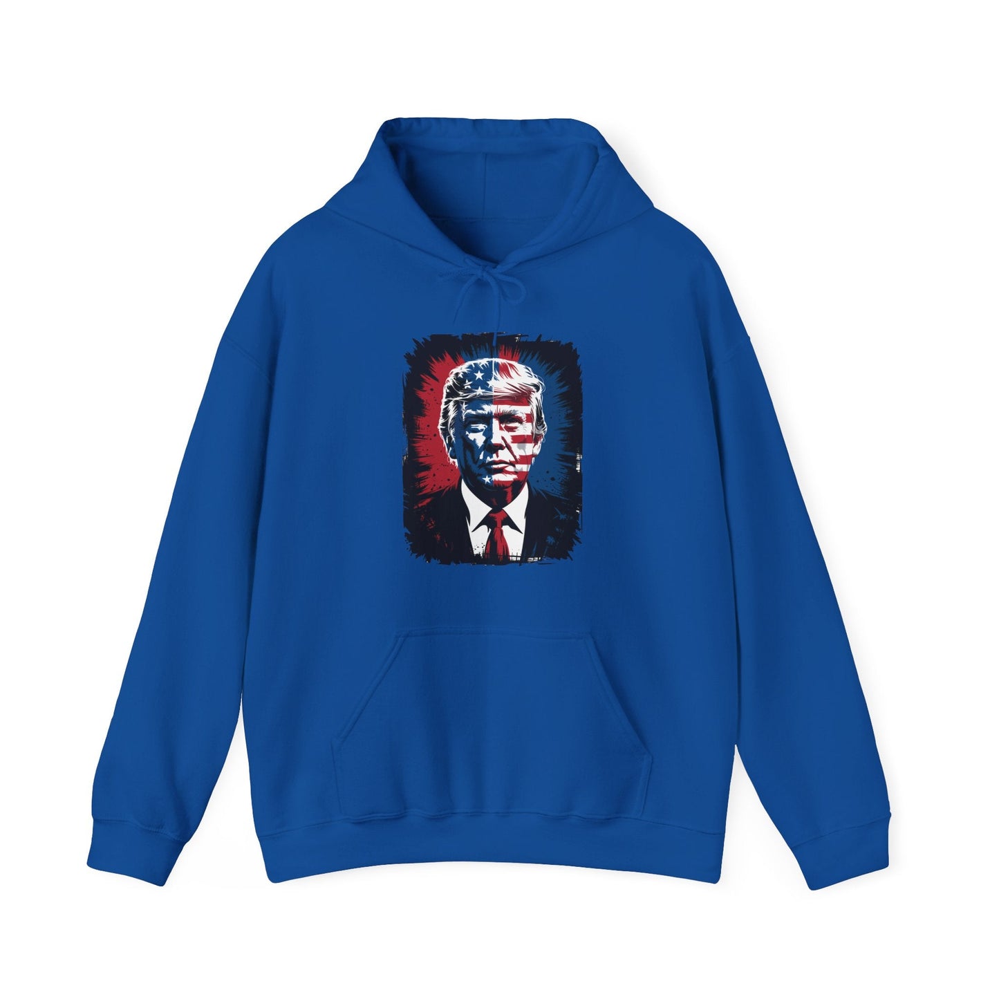 President Trump Portrait 4th July Hoodie