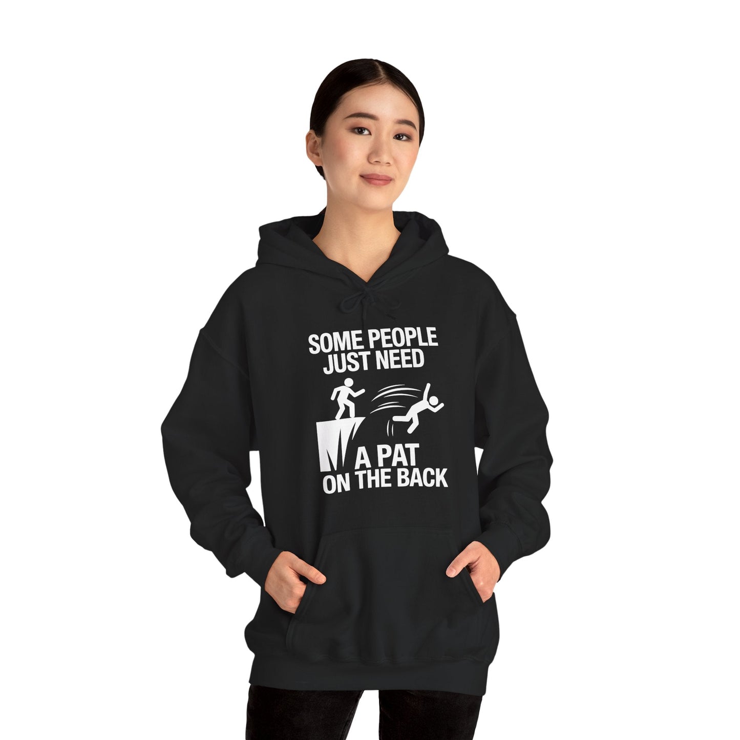 Funny Pat On The Back Adult Sarcastic Design Hoodie