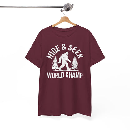 Bigfoot Hide And Seek World Champion Sasquatch Retro Vintage T-Shirt