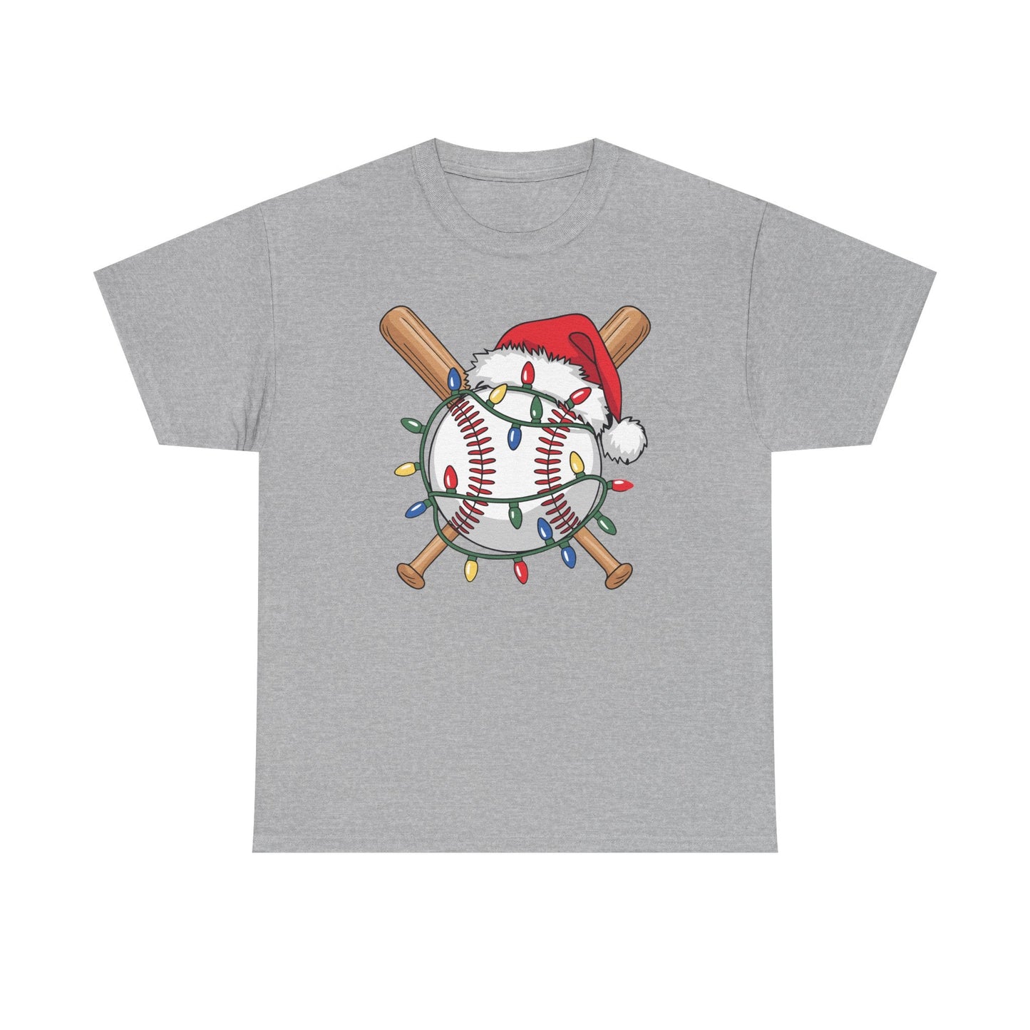 Santa Sports Design For Men Boys Christmas Baseball Player T-Shirt