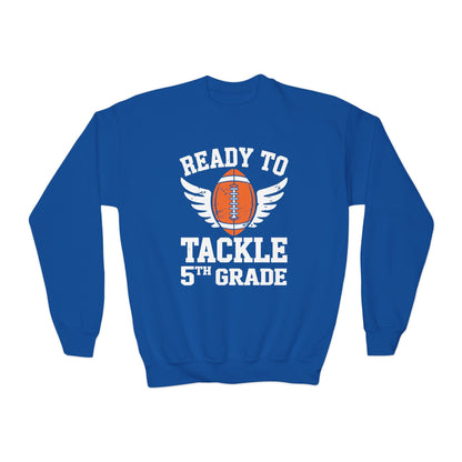 Ready To Tackle 5th Grade Football First Day Sport Kids Sweatshirt