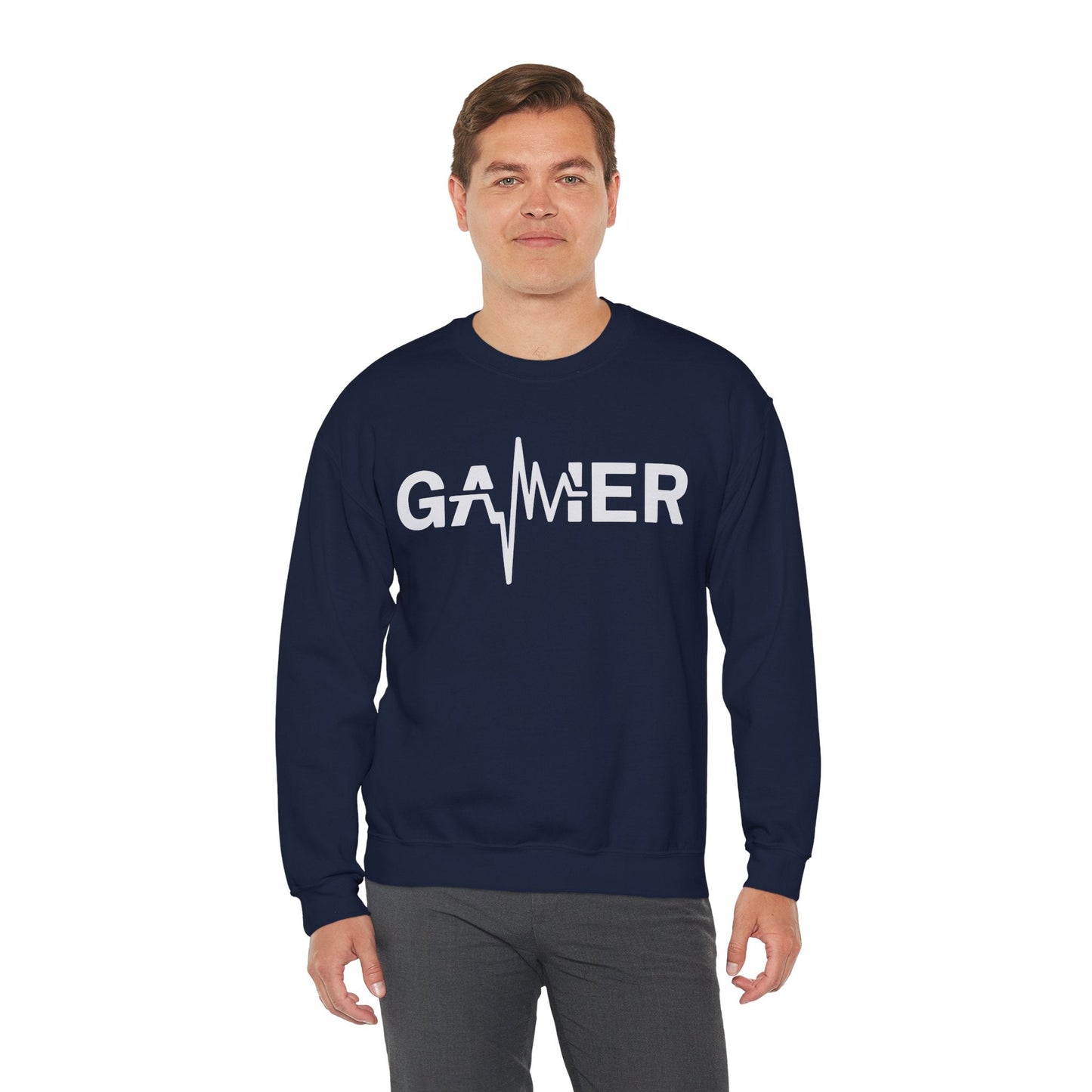 Gamer Heartbeat Video Games Graphic Sweatshirt