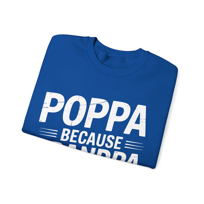 Poppa Grandpa From Grandkids Father's Day Poppa Sweatshirt