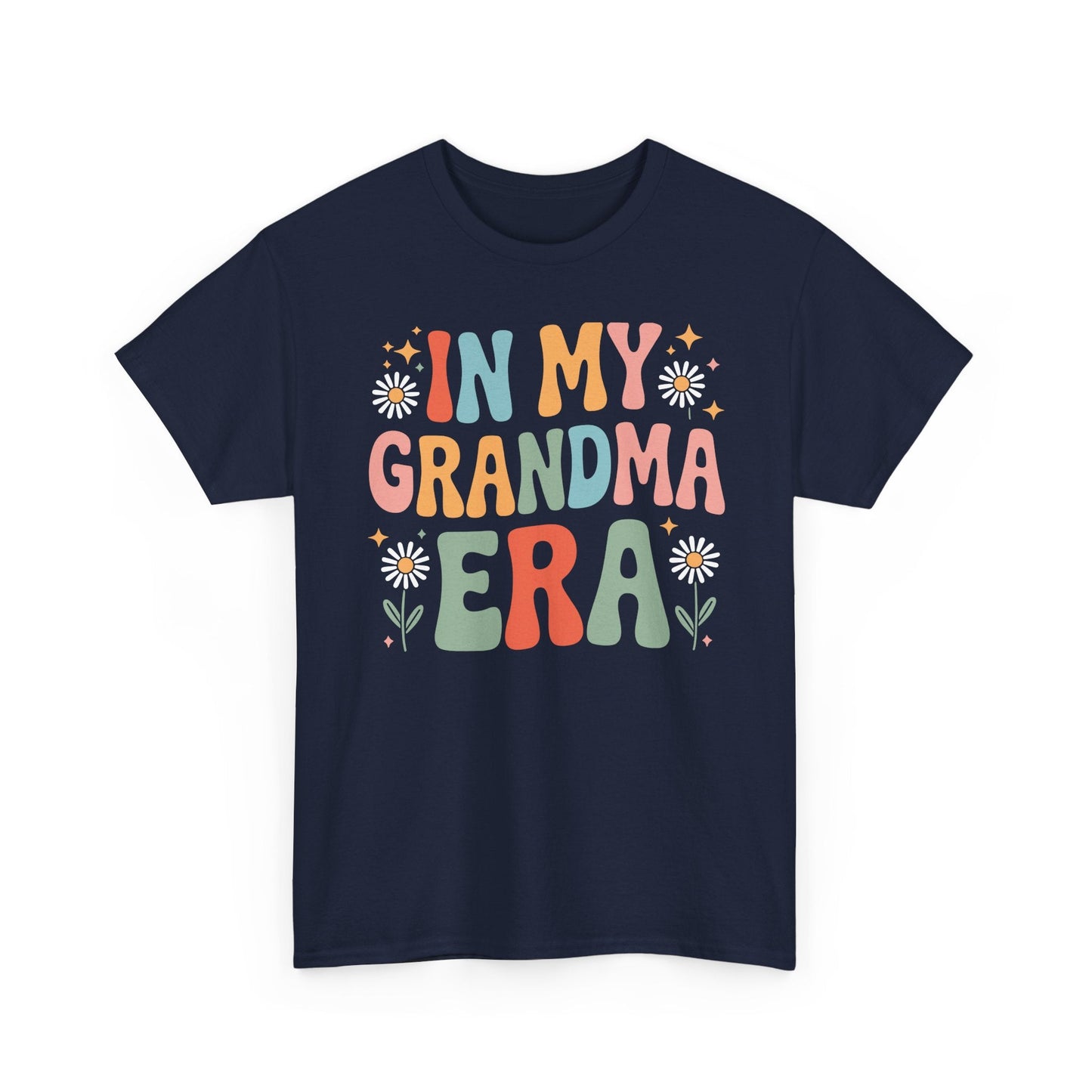 In My Grandma Era Funny Sarcastic Groovy Retro Mothers Day T-Shirt