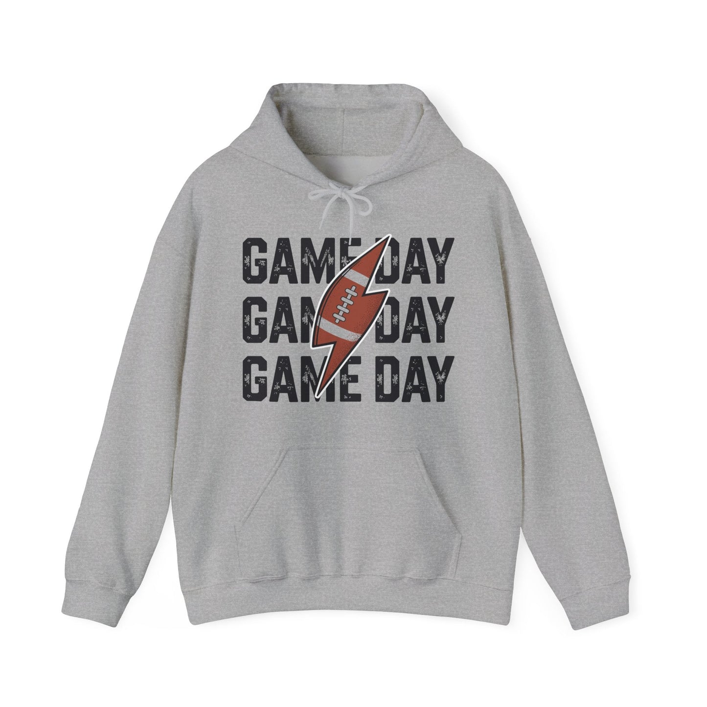Vintage Game Day Football Lightning Bolt Funny Team Sport Hoodie