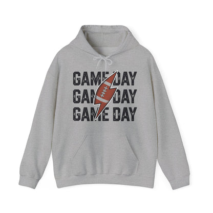 Vintage Game Day Football Lightning Bolt Funny Team Sport Hoodie