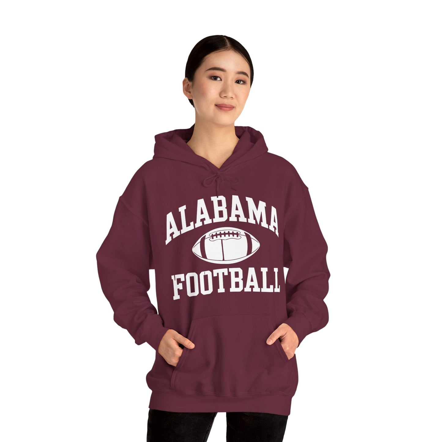 Men's Grey Alabama Football Vintage Distressed Hoodie