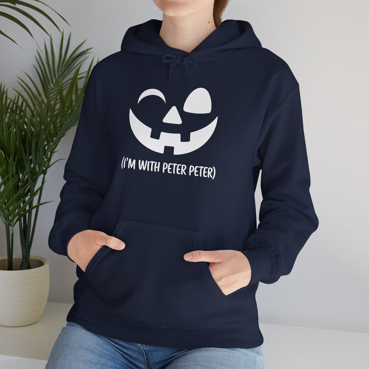 Im With Peter Couple Halloween Adult Eater Pumpkin Hoodie