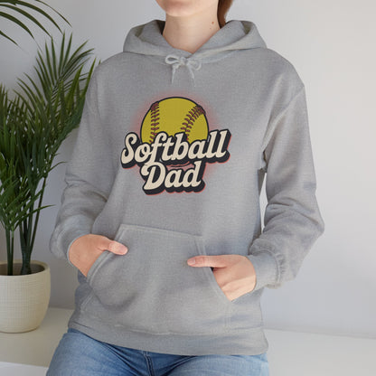 Funny Fathers Day Softball Dad Gift From Daughter Son Wife Hoodie