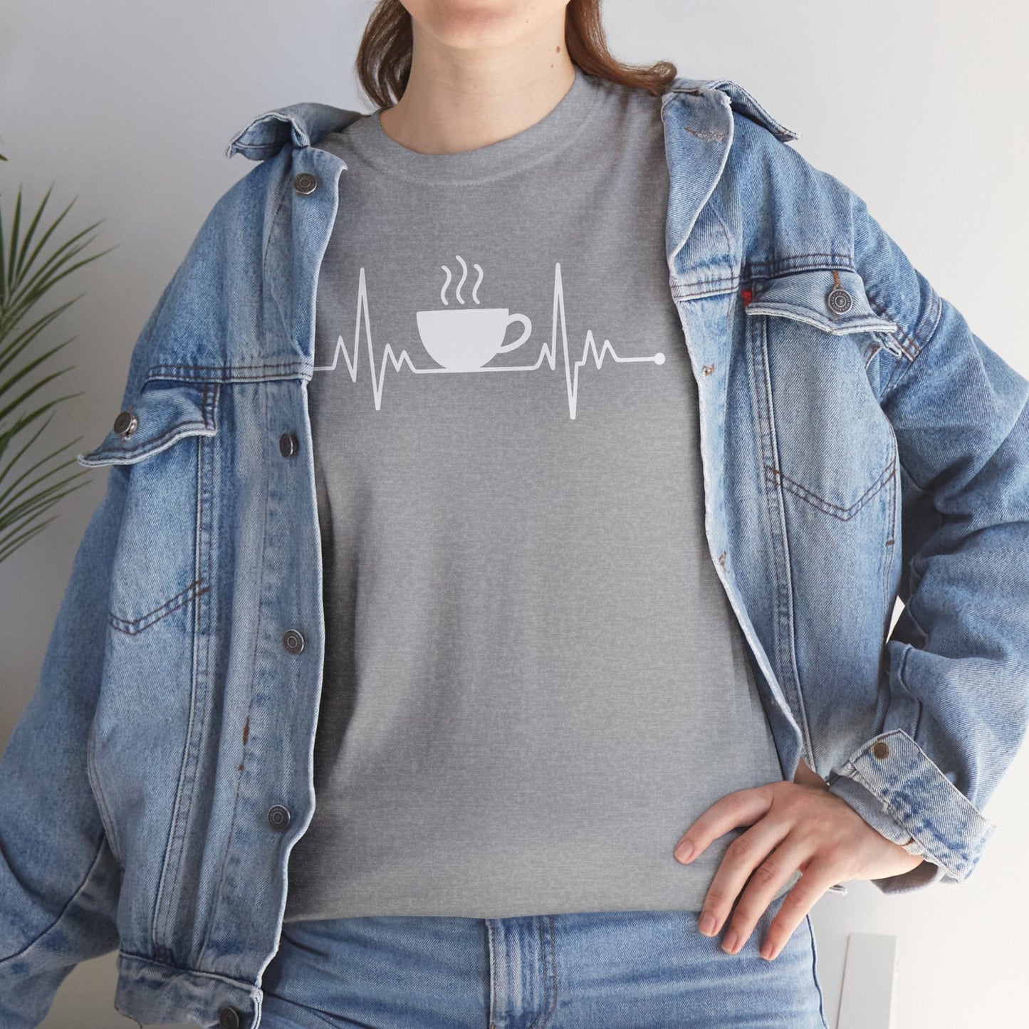 Coffee Heartbeat Drinking Coffee T-Shirt
