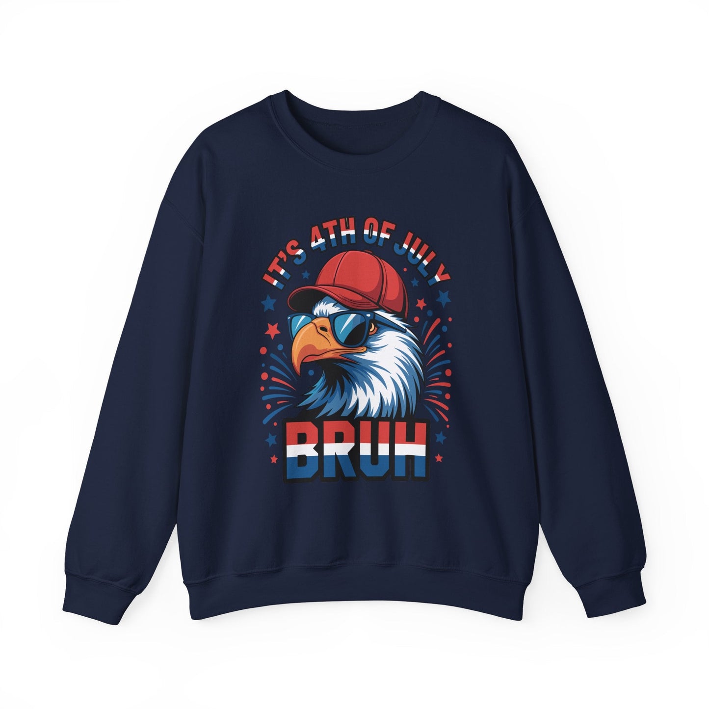 Bruh 4th Of July Fourth Of July Bald Eagle Sweatshirt