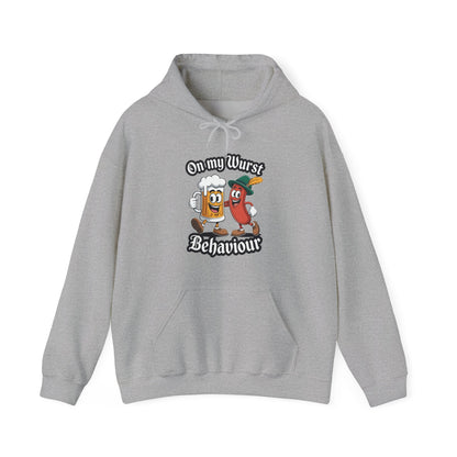 Oktoberfest On My Wurst Behaviour German Beer Sausage Adults Hoodie