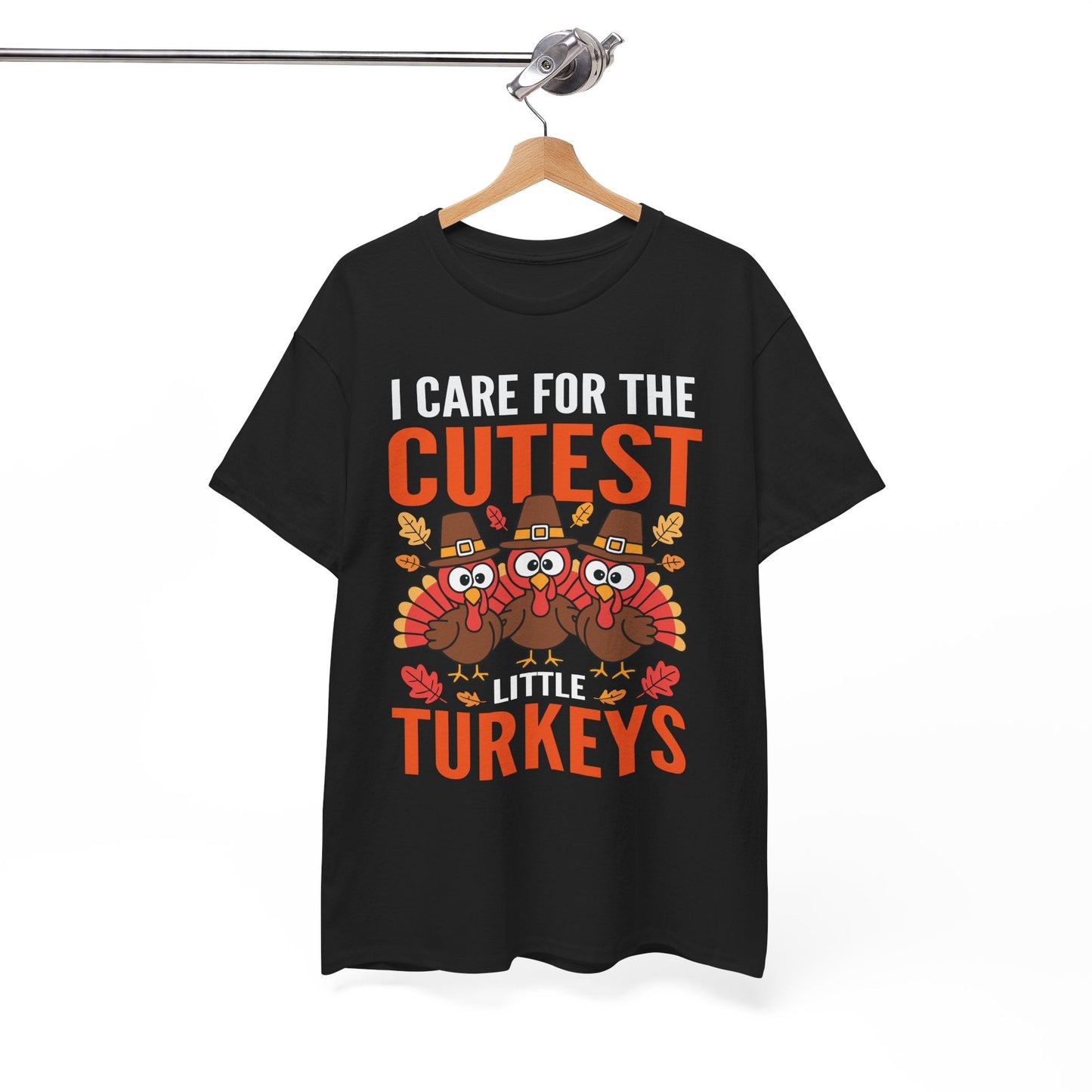 Care For Little Turkeys Nurse Fall Thanksgiving Scrub Top T-Shirt