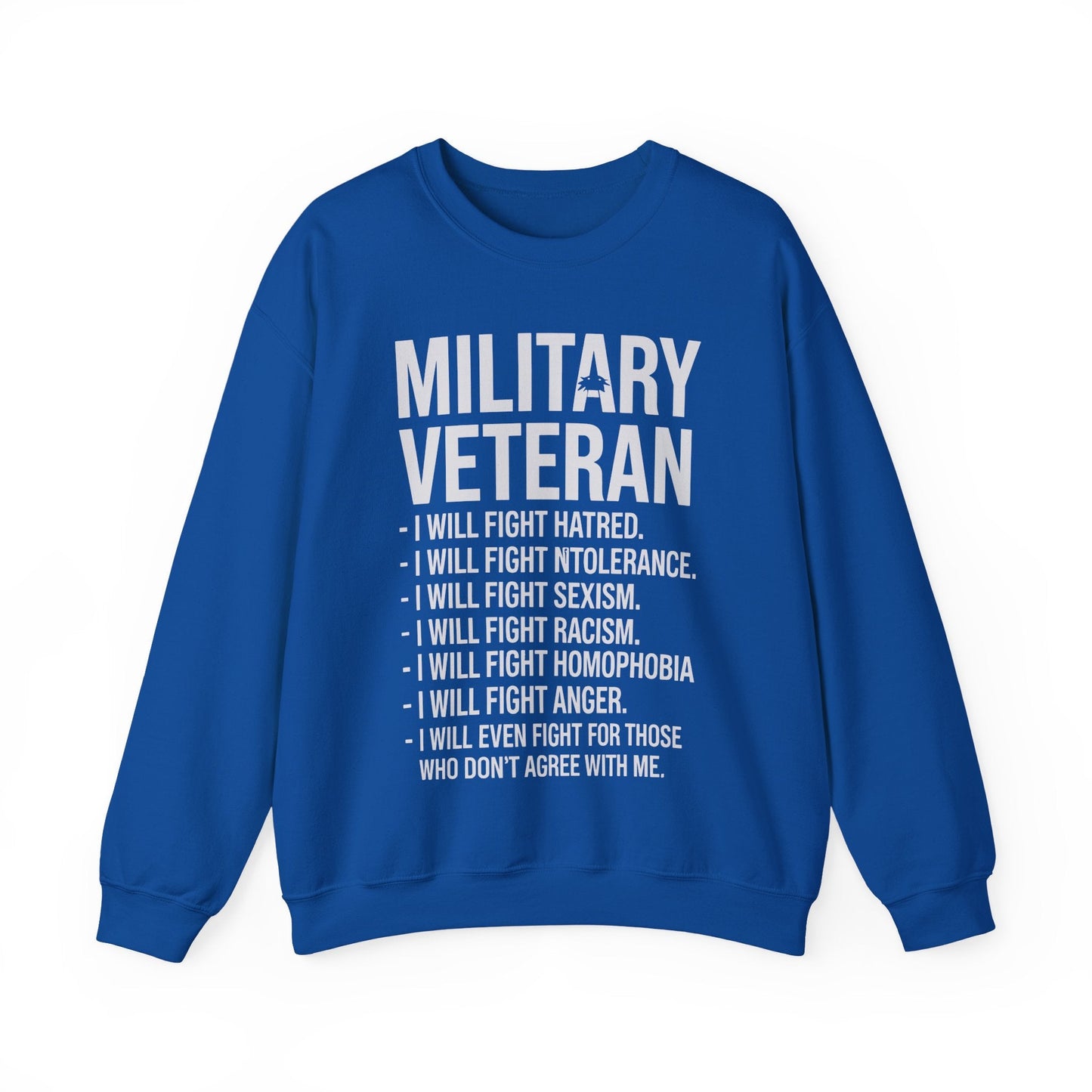 Military Veterans Against Trump 2025 Fight USA Election Sweatshirt