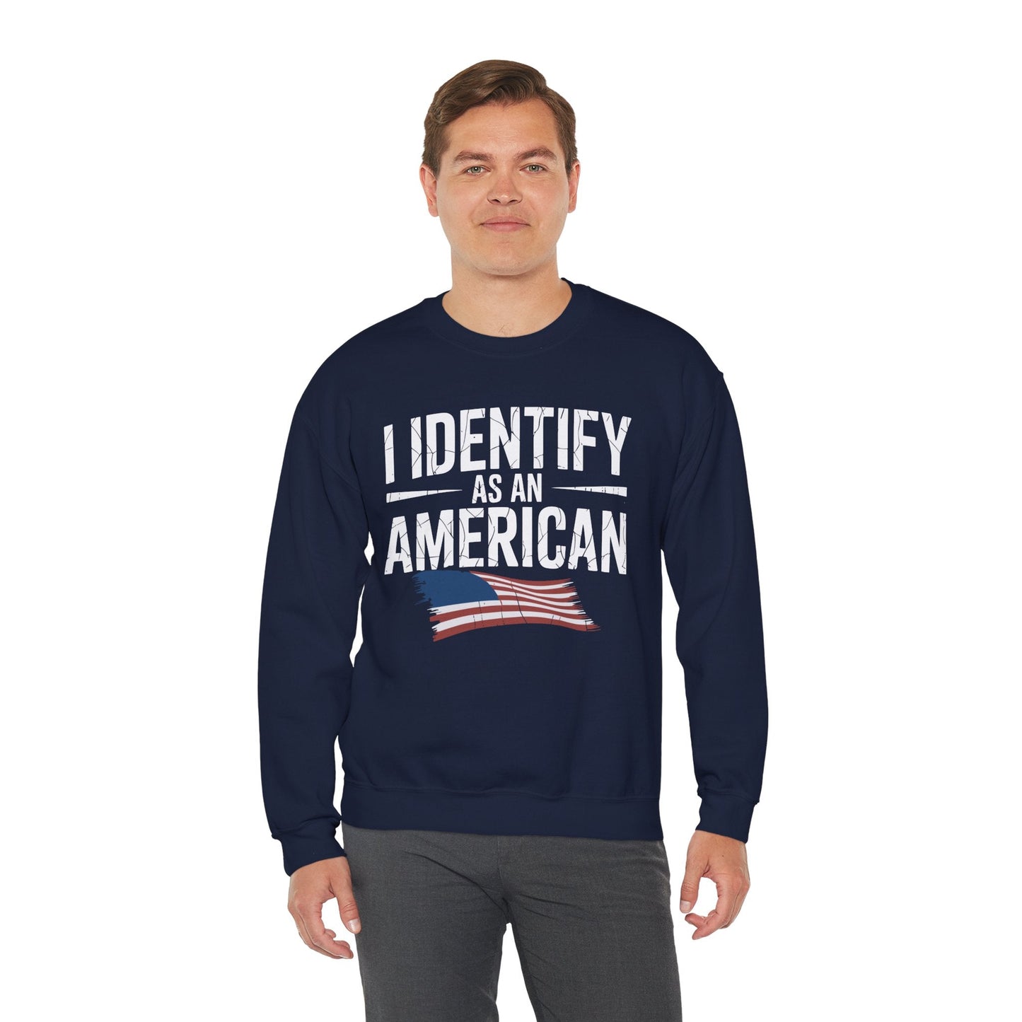 I Identify as an American No Identity Politics USA Sweatshirt