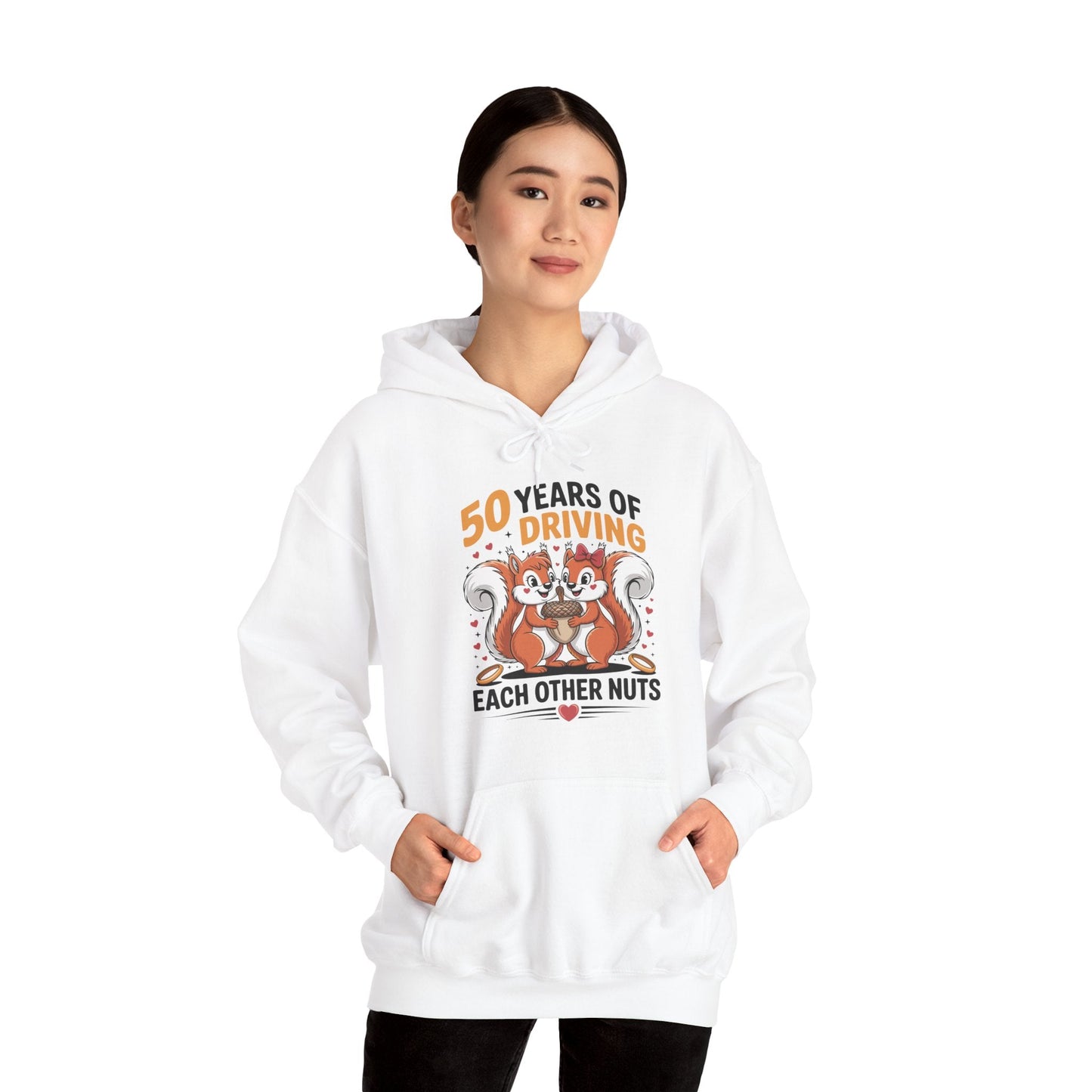 50th Wedding Anniversary 50 Years Of Driving Each Other Nuts Hoodie
