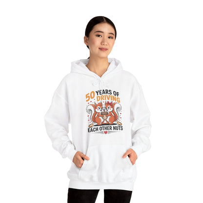 50th Wedding Anniversary 50 Years Of Driving Each Other Nuts Hoodie